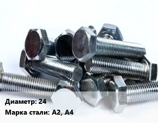 Болт 24 Сталь: А2, А4